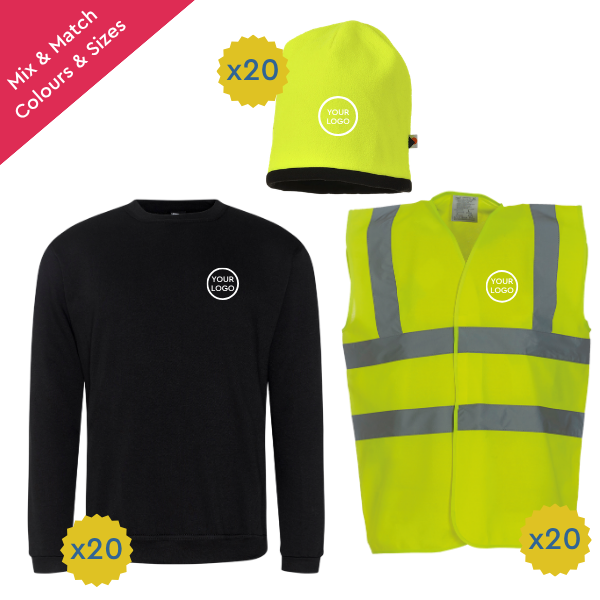 Hi Vis Winter Team Kit Bundle for 10