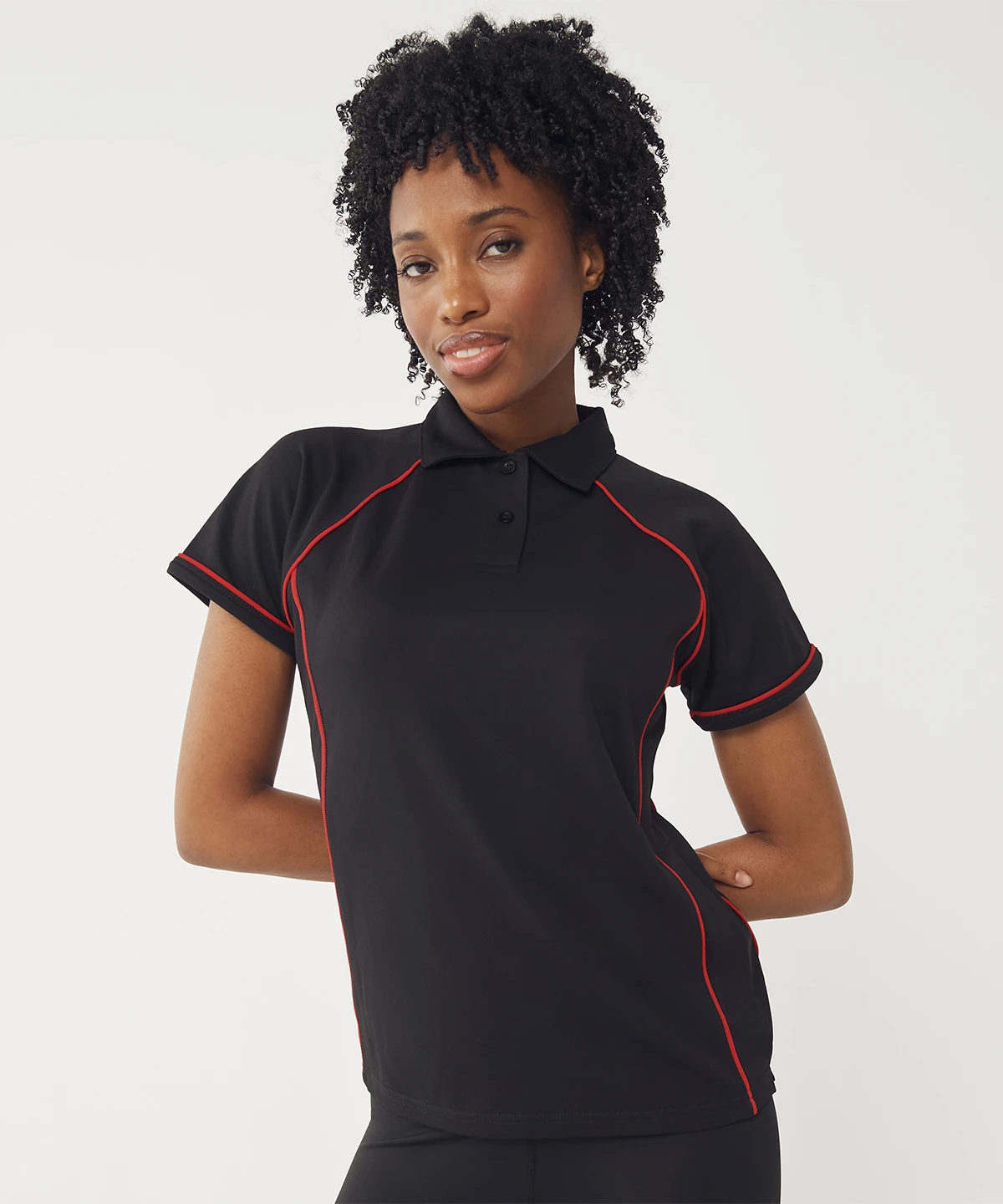 トップス Hys girl back print s/s polo shirt Finden + Hales Women's piped performance polo | MyWorkwear