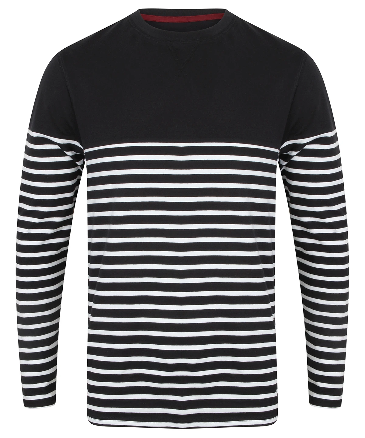 Front Row Long sleeve Breton striped T
