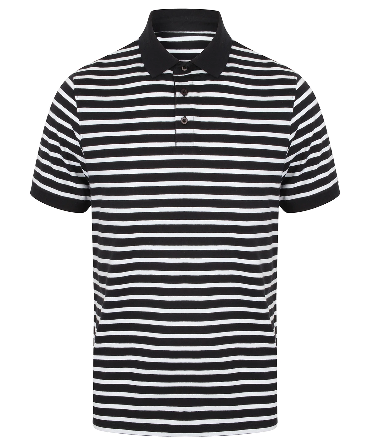 Front Row Striped Jersey polo shirt