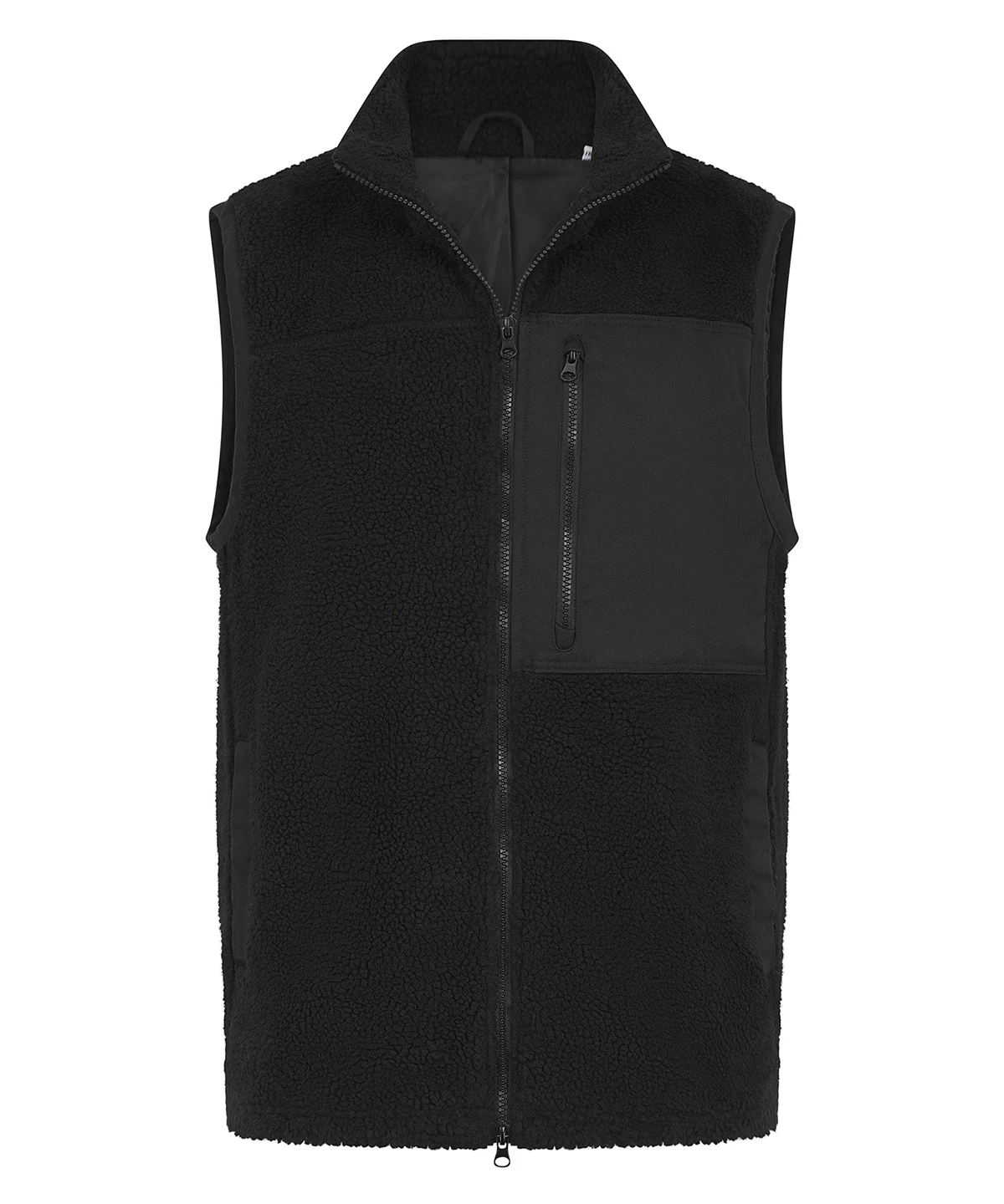 Front Row Recycled sherpa gilet