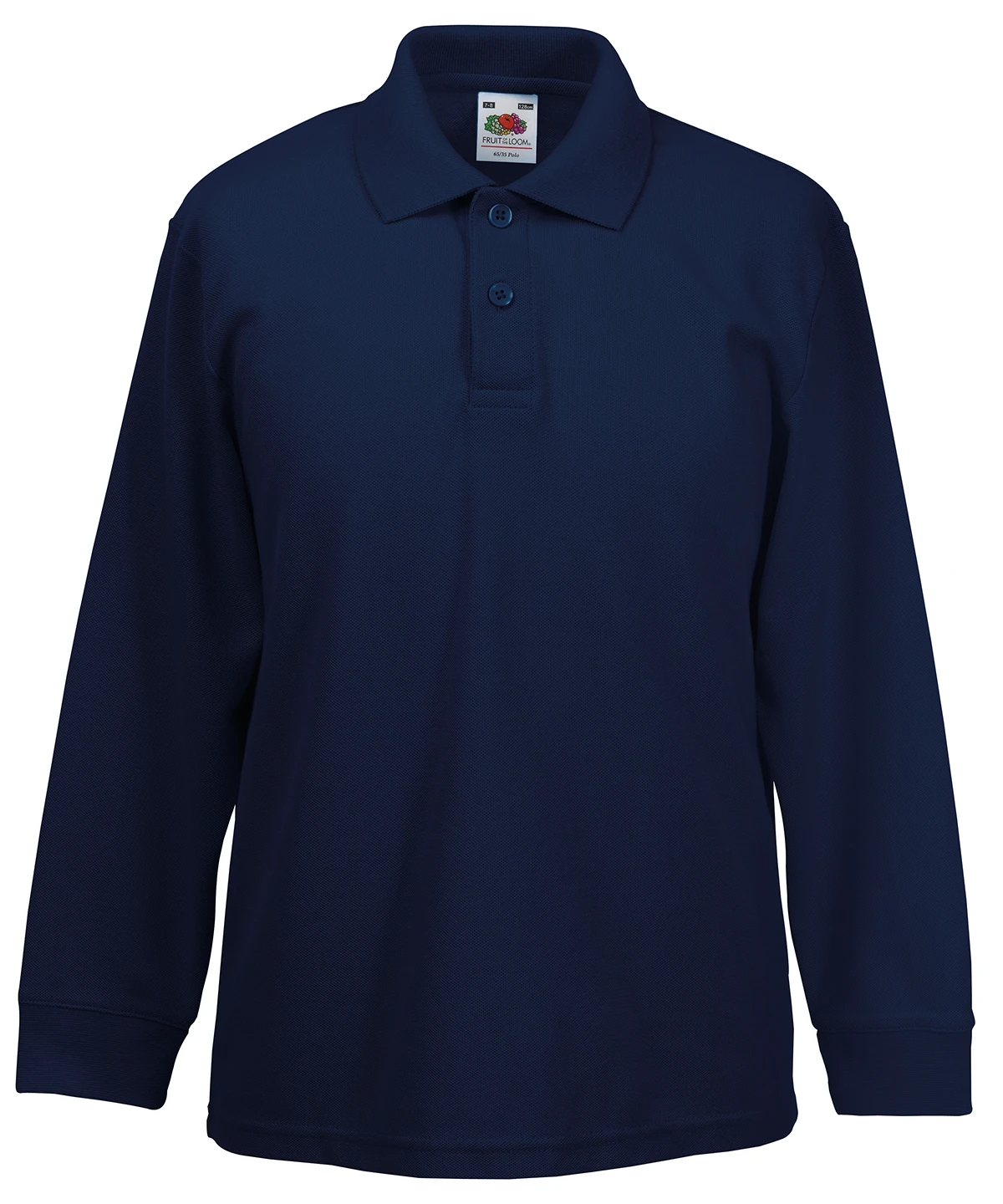 Fruit of the Loom Kids long sleeve 65/35 polo