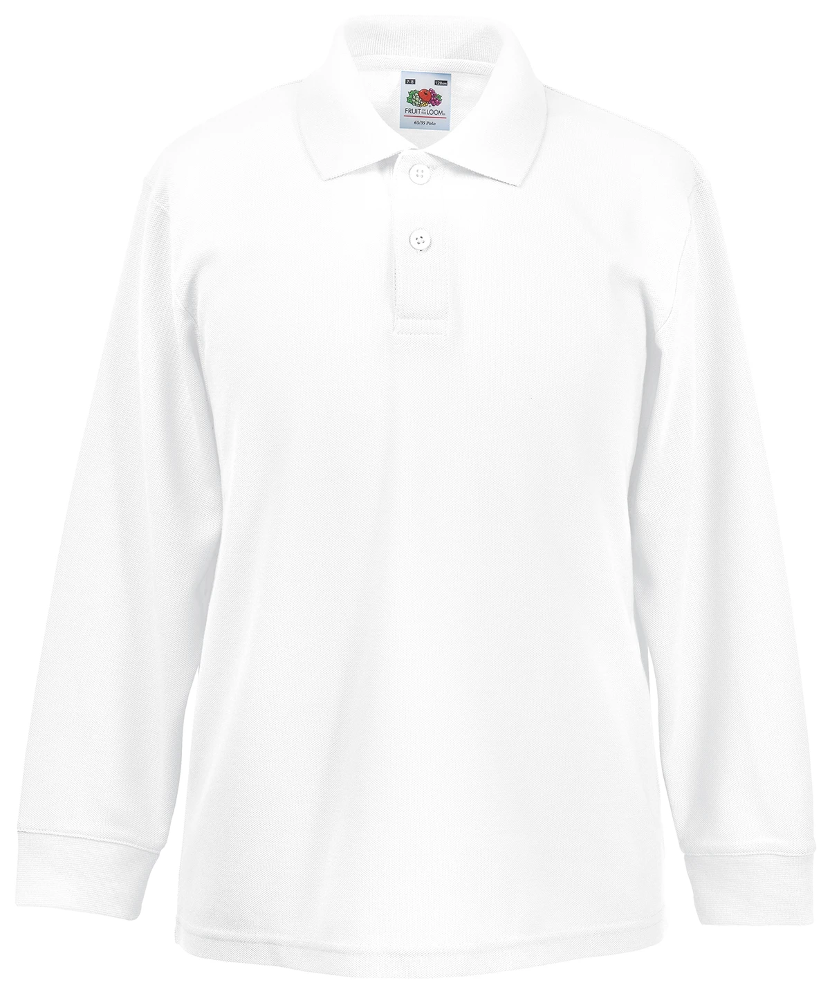 Fruit of the Loom Kids long sleeve 65/35 polo