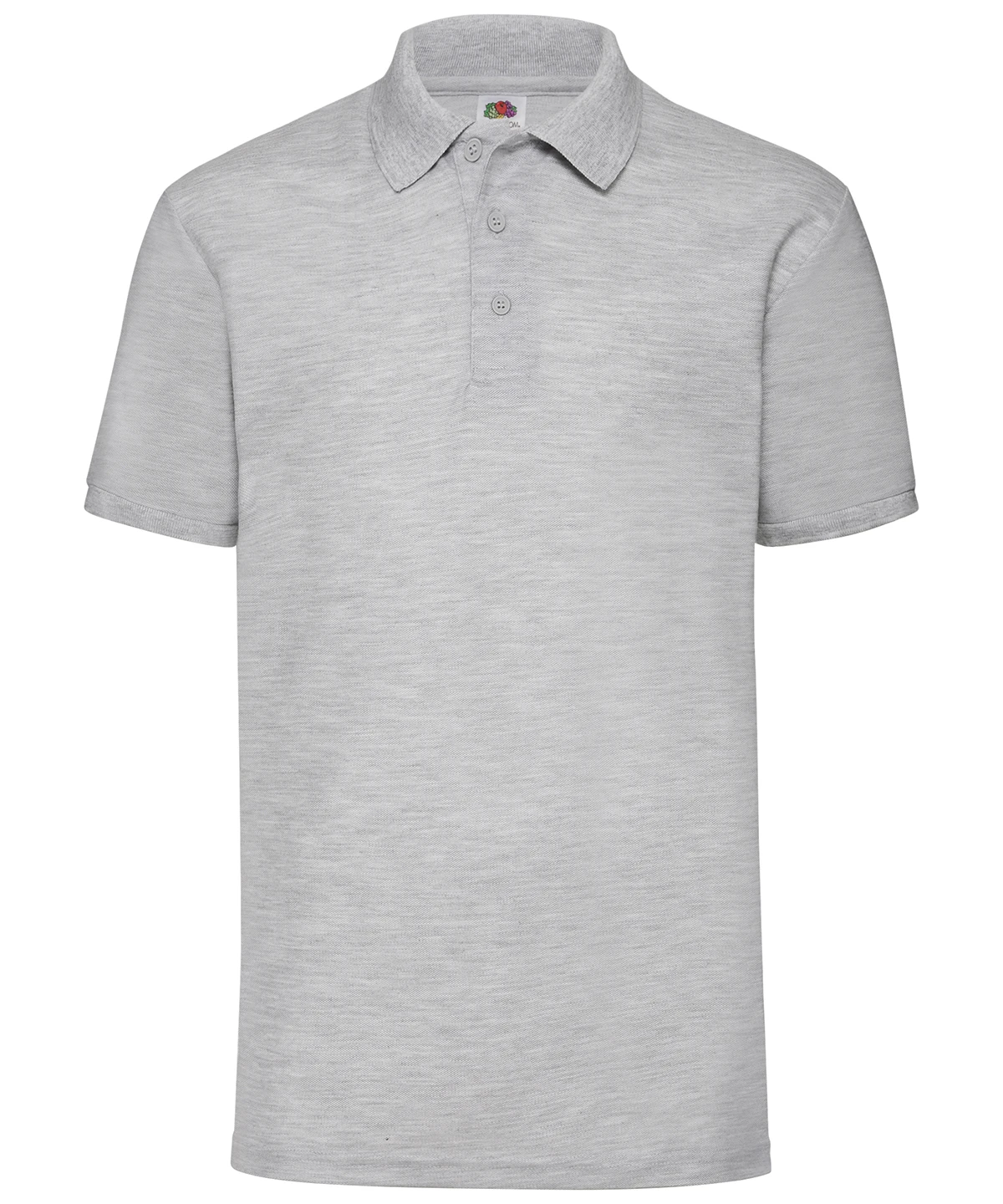 Telford Park School Fruit of the Loom Poly/Cotton Polo Shirt SS11: Heather Grey (STUDENT)