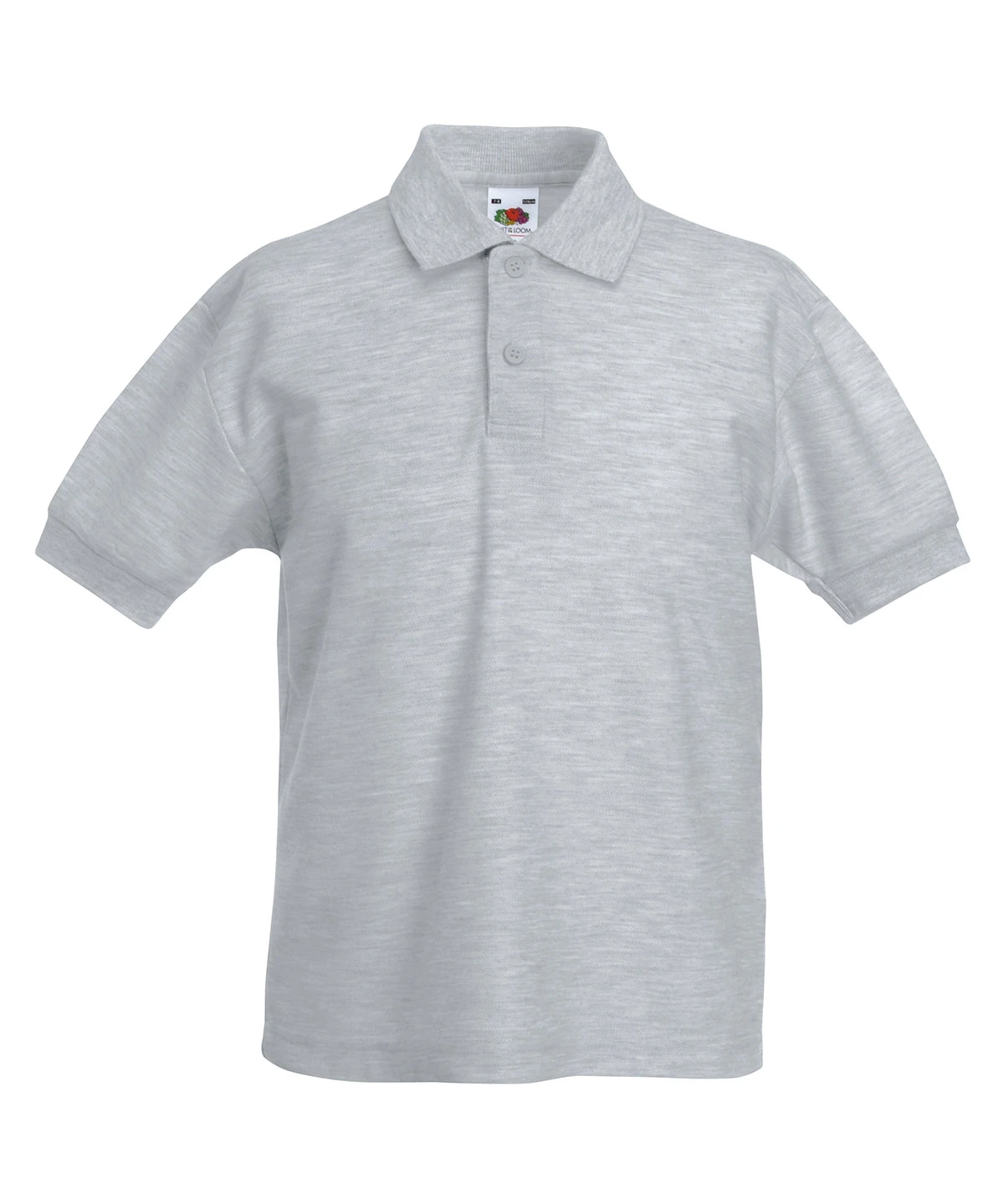 Telford Park School Fruit of the Loom Kids Poly/Cotton Polo Shirt SS417: Heather (STUDENT)