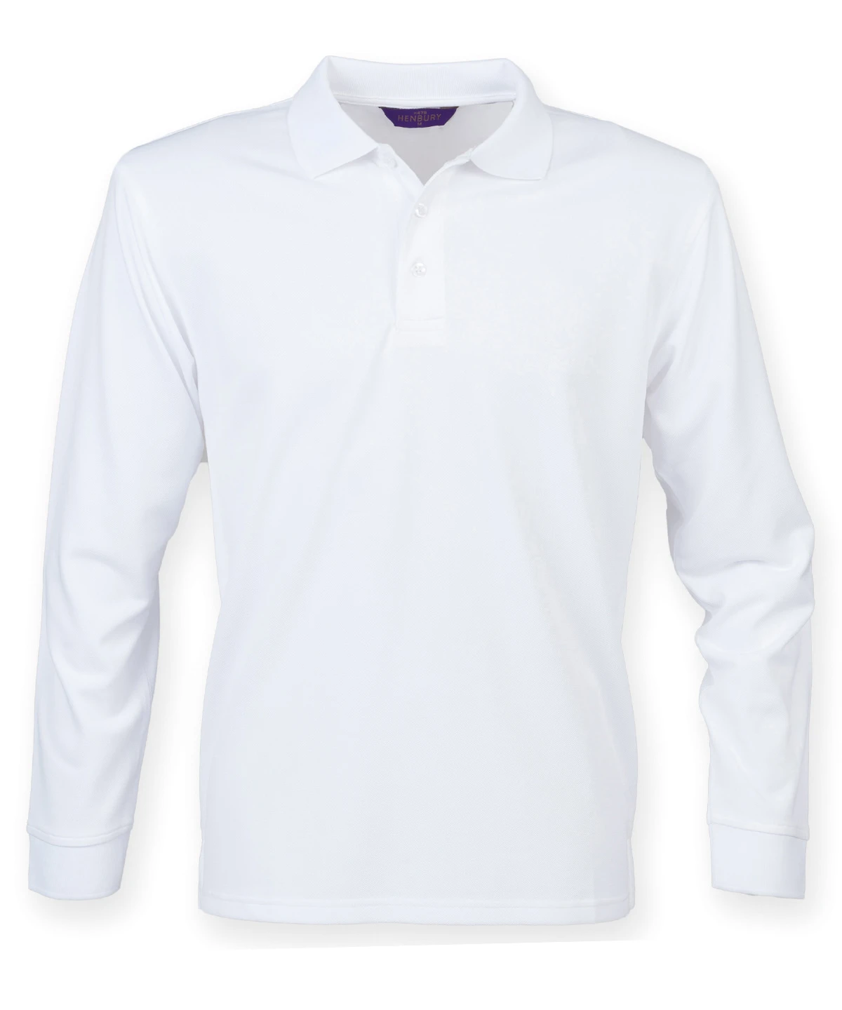 Henbury Long sleeve Coolplus® polo shirt