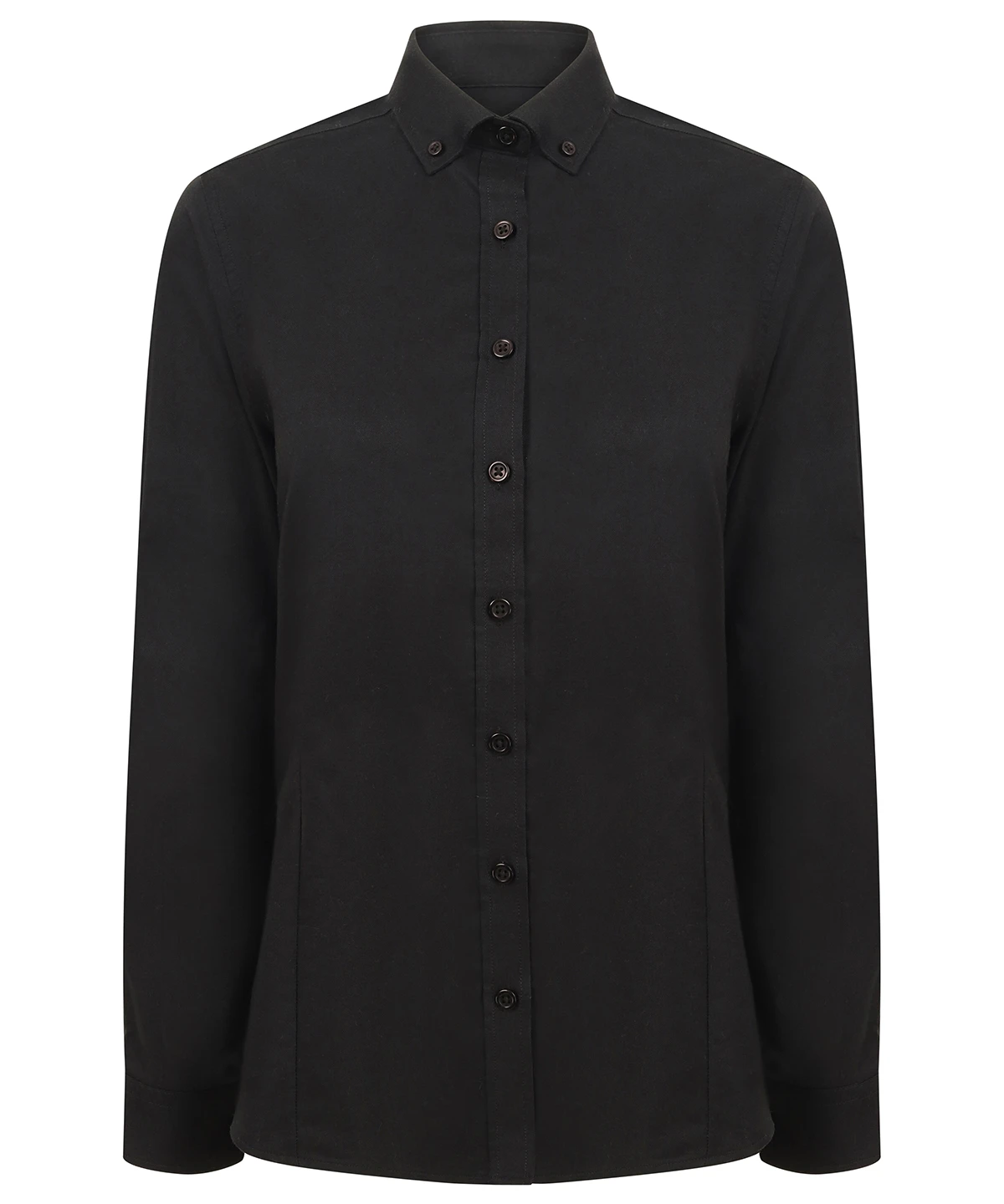 Henbury Women's modern long sleeve Oxford shirt