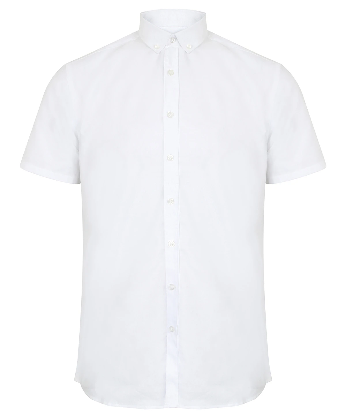 WMSAR Henbury Modern Short Sleeve Regular Fit Oxford Shirt HB517: White