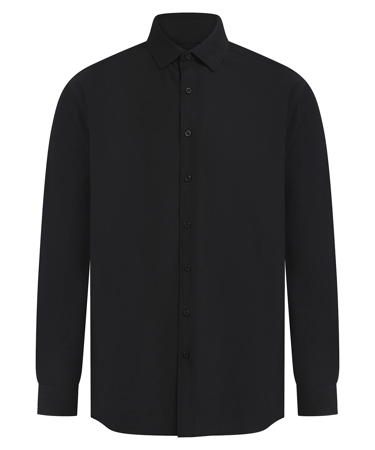 Henbury Long sleeve ‘cotton-feel’ Coolplus® shirt
