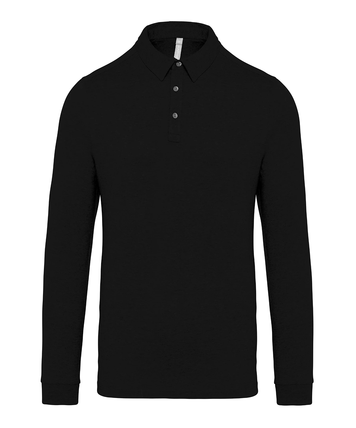 Kariban Jersey knit long sleeve polo shirt