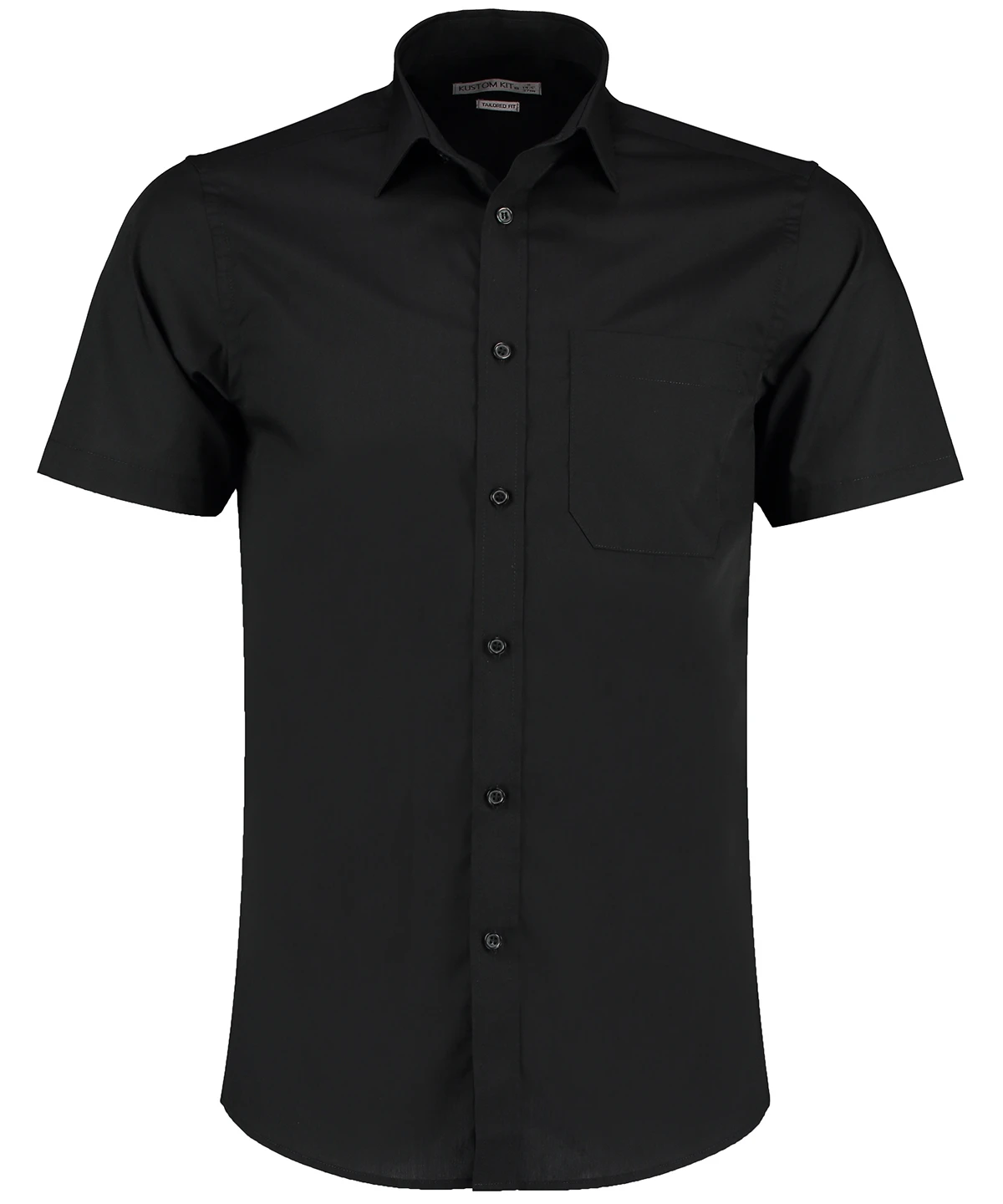 Kustom Kit Poplin shirt short-sleeved (tailored fit)