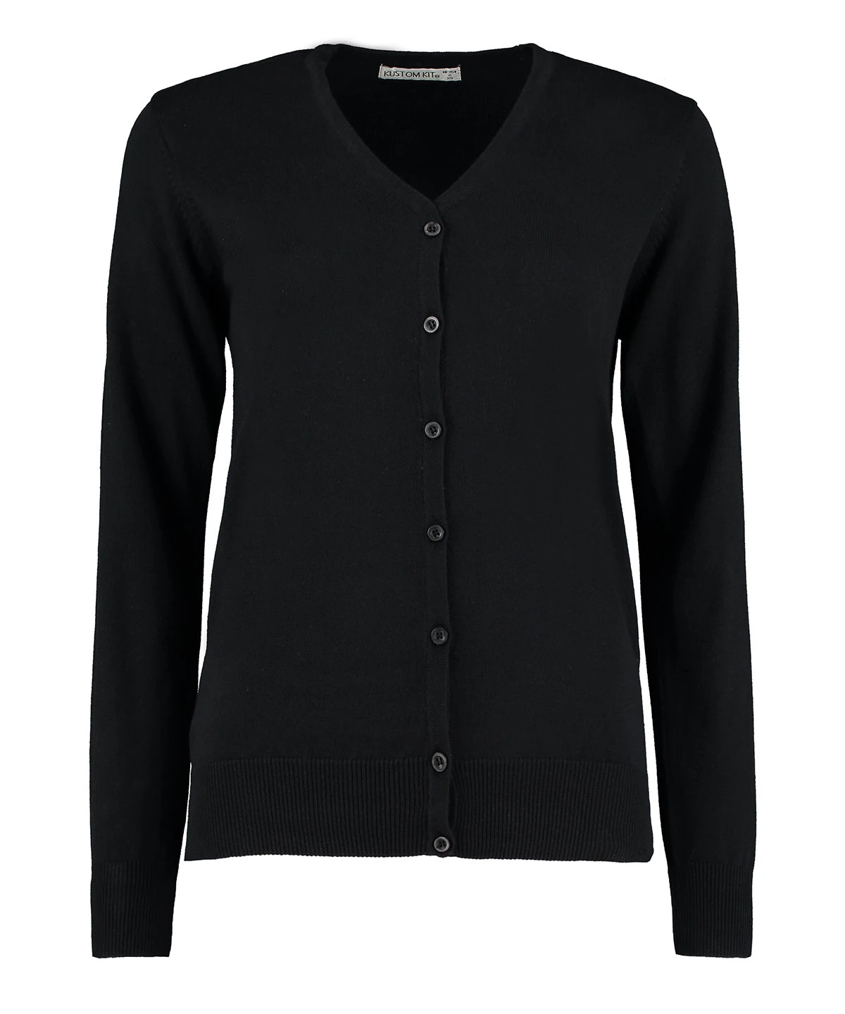 Kustom Kit Women's Arundel v-neck cardigan long sleeve (classic fit)