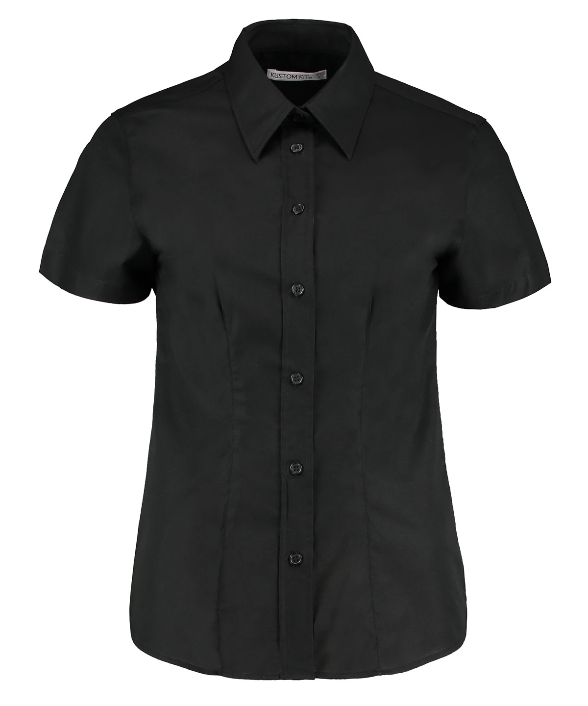 Kustom Kit Women's workplace Oxford blouse short-sleeved (tailored fit)
