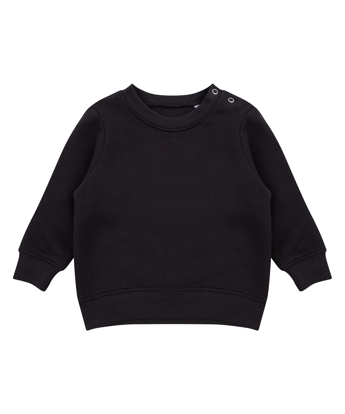Larkwood Crew neck sweatshirt with shoulder poppers