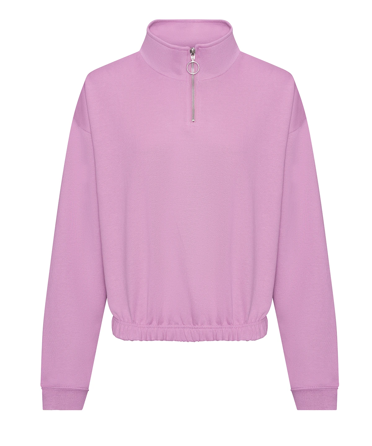 Just Hoods Women's cropped ¼-zip sweat