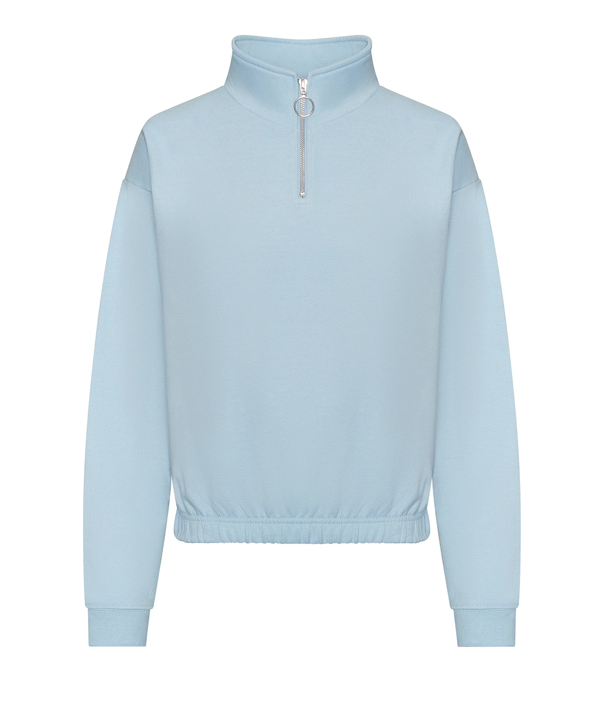 Just Hoods Women's cropped ¼-zip sweat