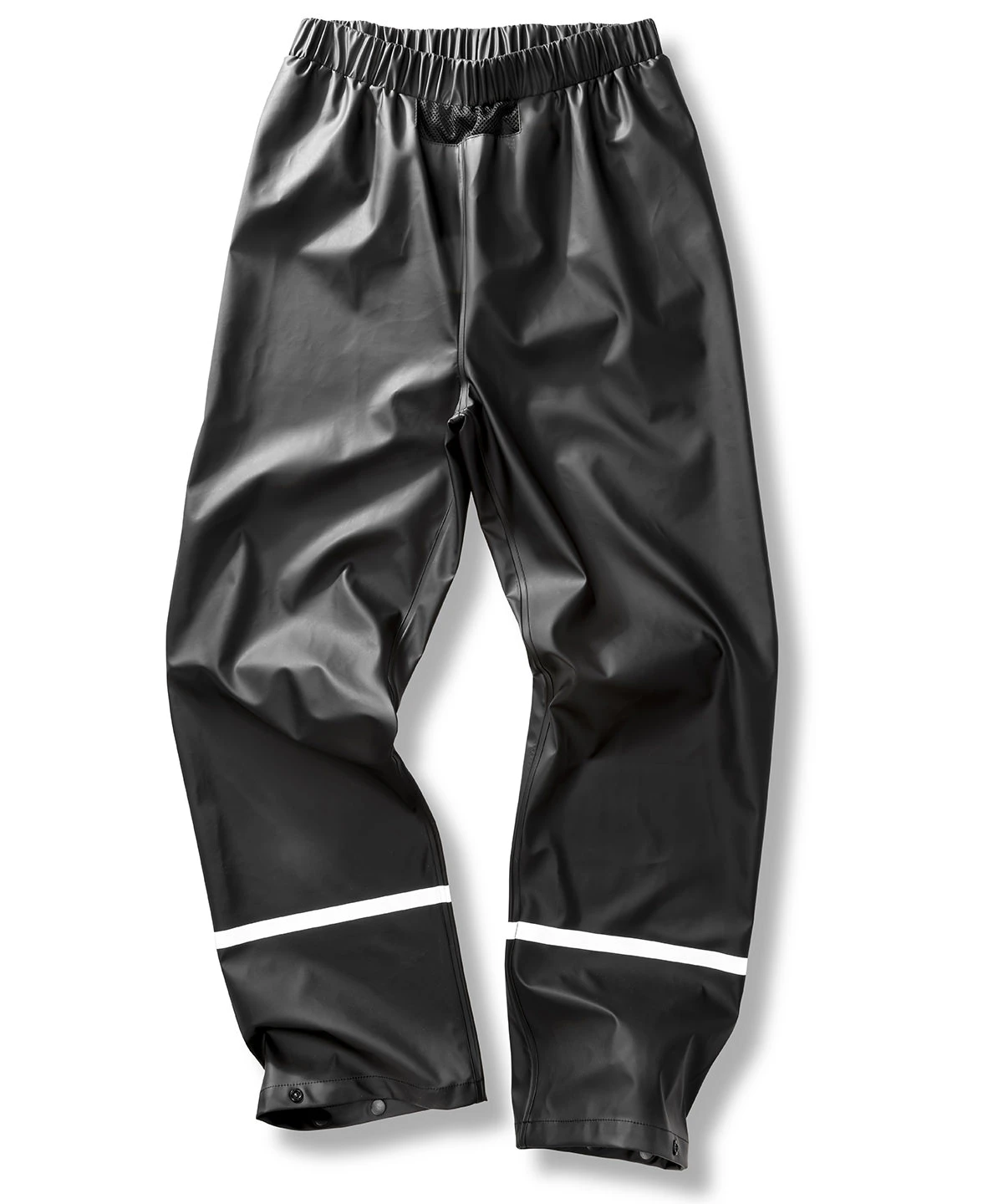 Result Recycled Prism PU waterproof trousers with reflective bands and recycled backing