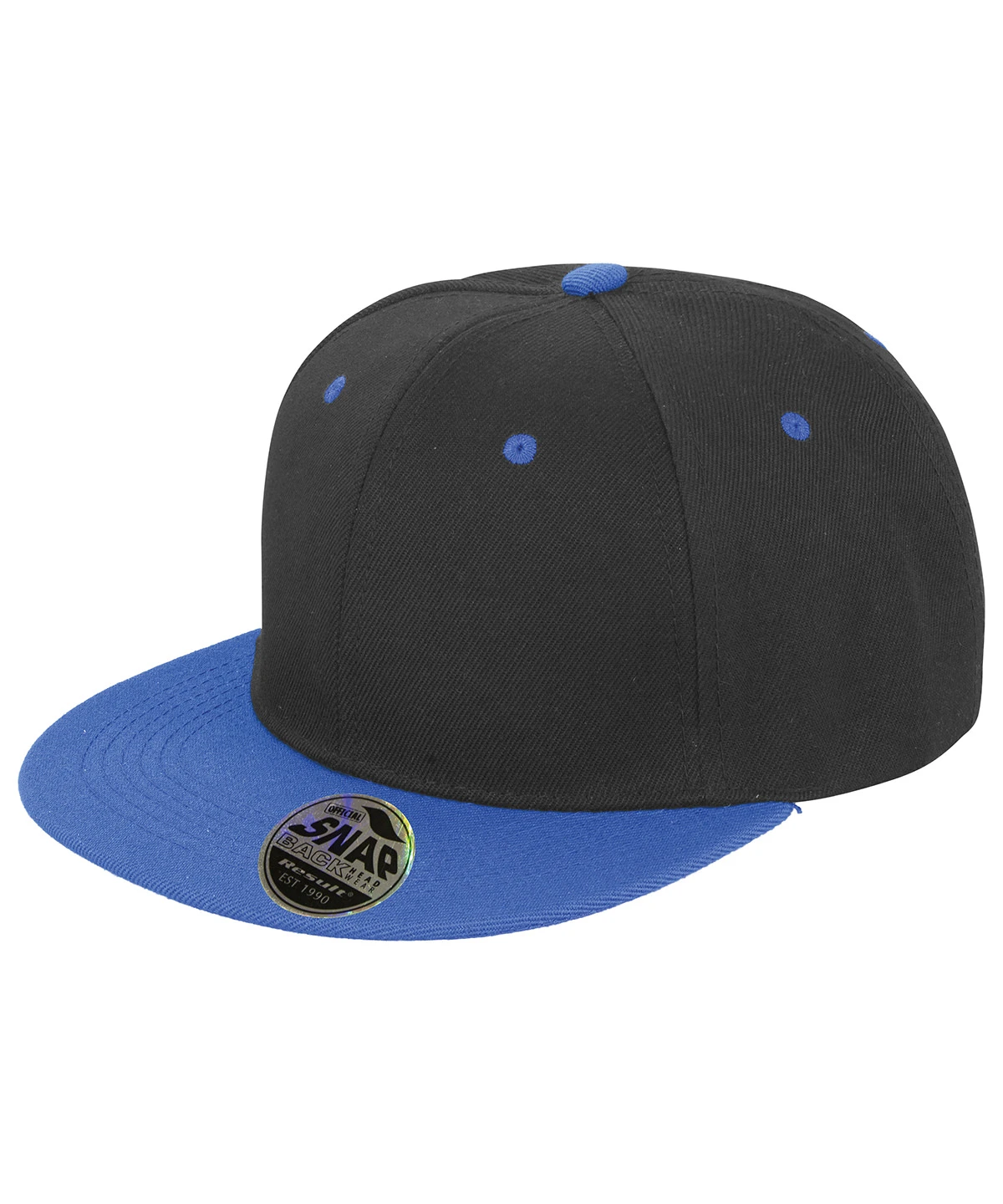Result Headwear Bronx original flat peak snapback dual colour cap