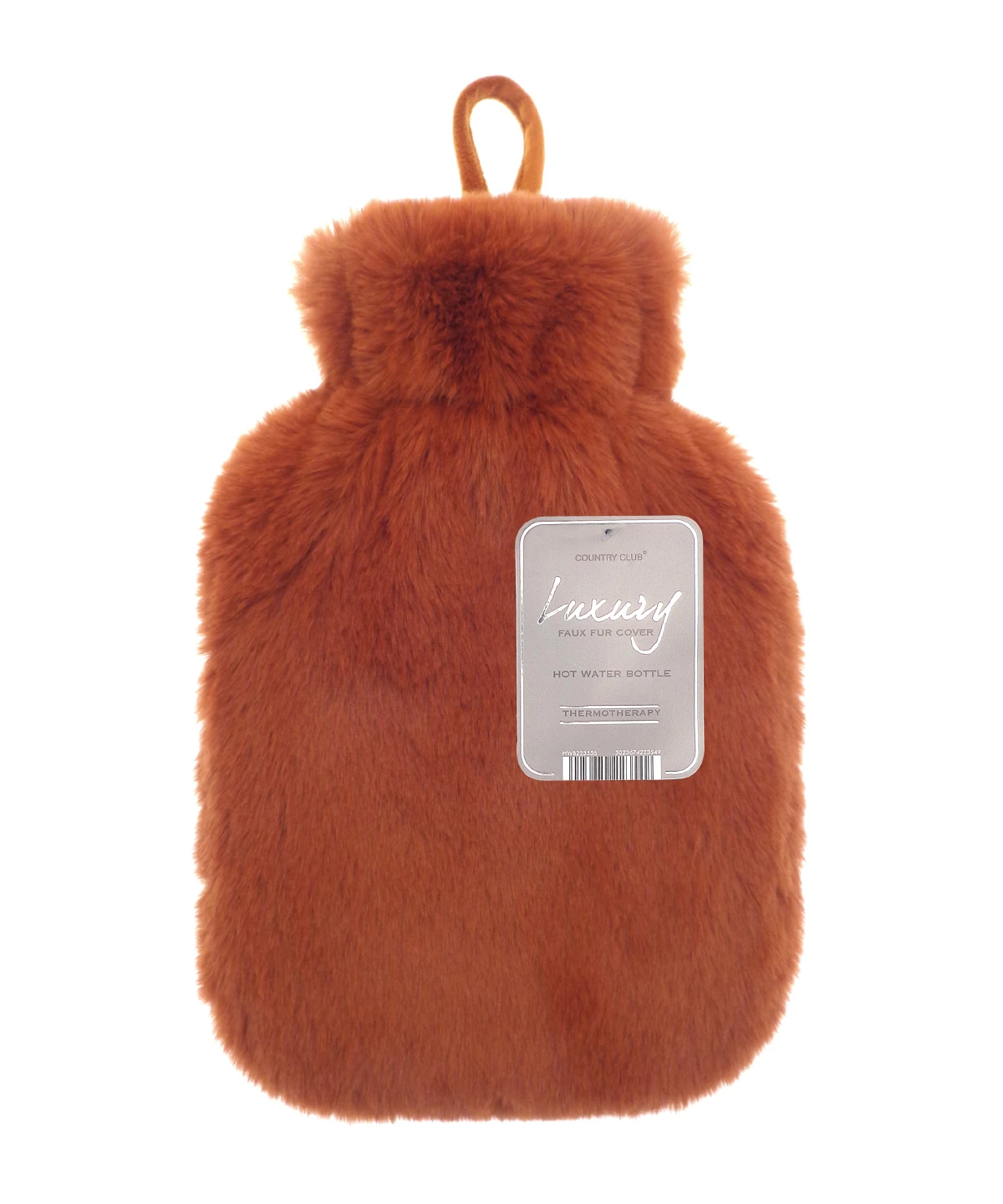 Ribbon Super luxury faux fur hot water bottle and cover