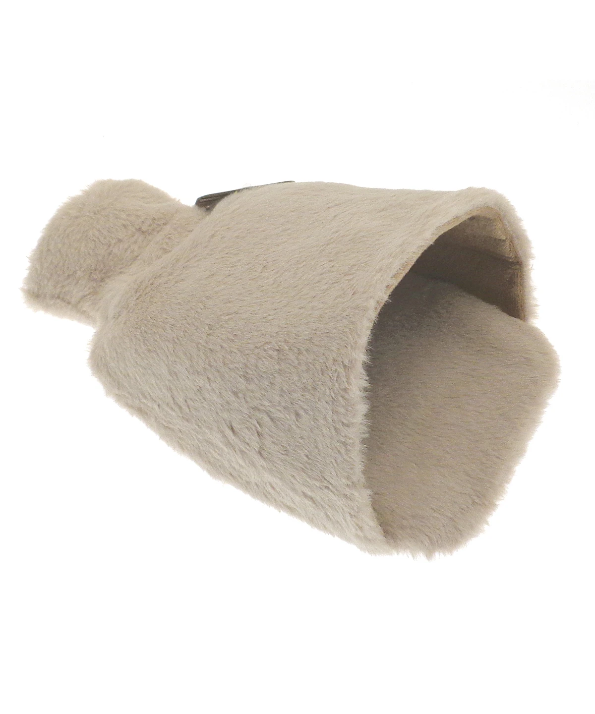 Ribbon Luxury foot hot water bottle and cover in plush faux fur