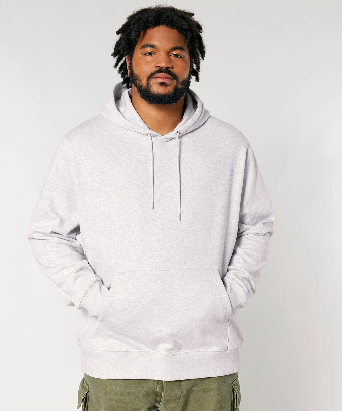 【SAND】Nylon switched sweatshirt Stanley/Stella Unisex Cruiser 2.0 iconic hoodie sweatshirt