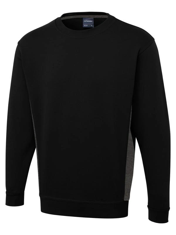 Uneek Two Tone Crew Neck Sweatshirt