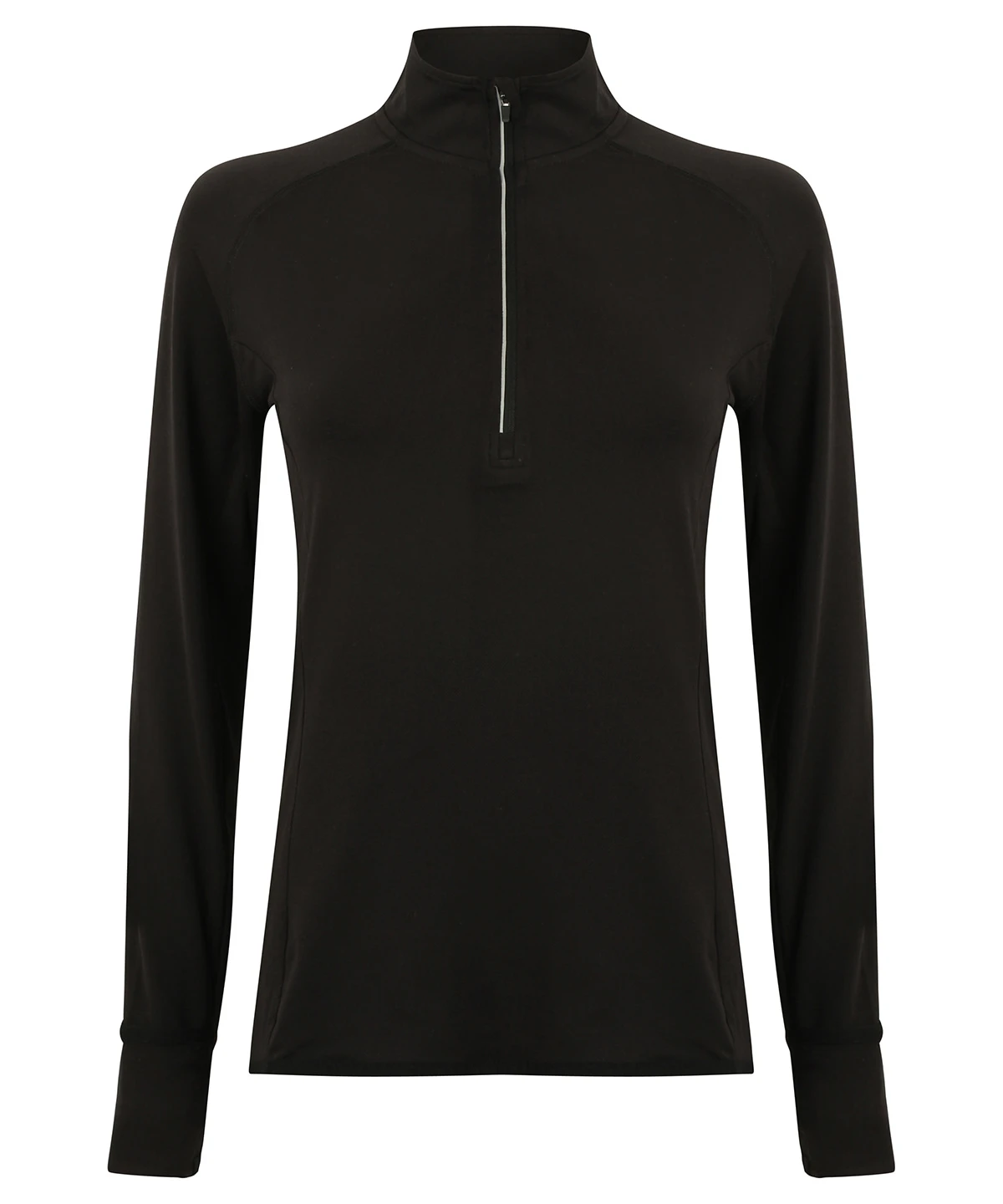 Tombo Women's long-sleeved ¼ zip top