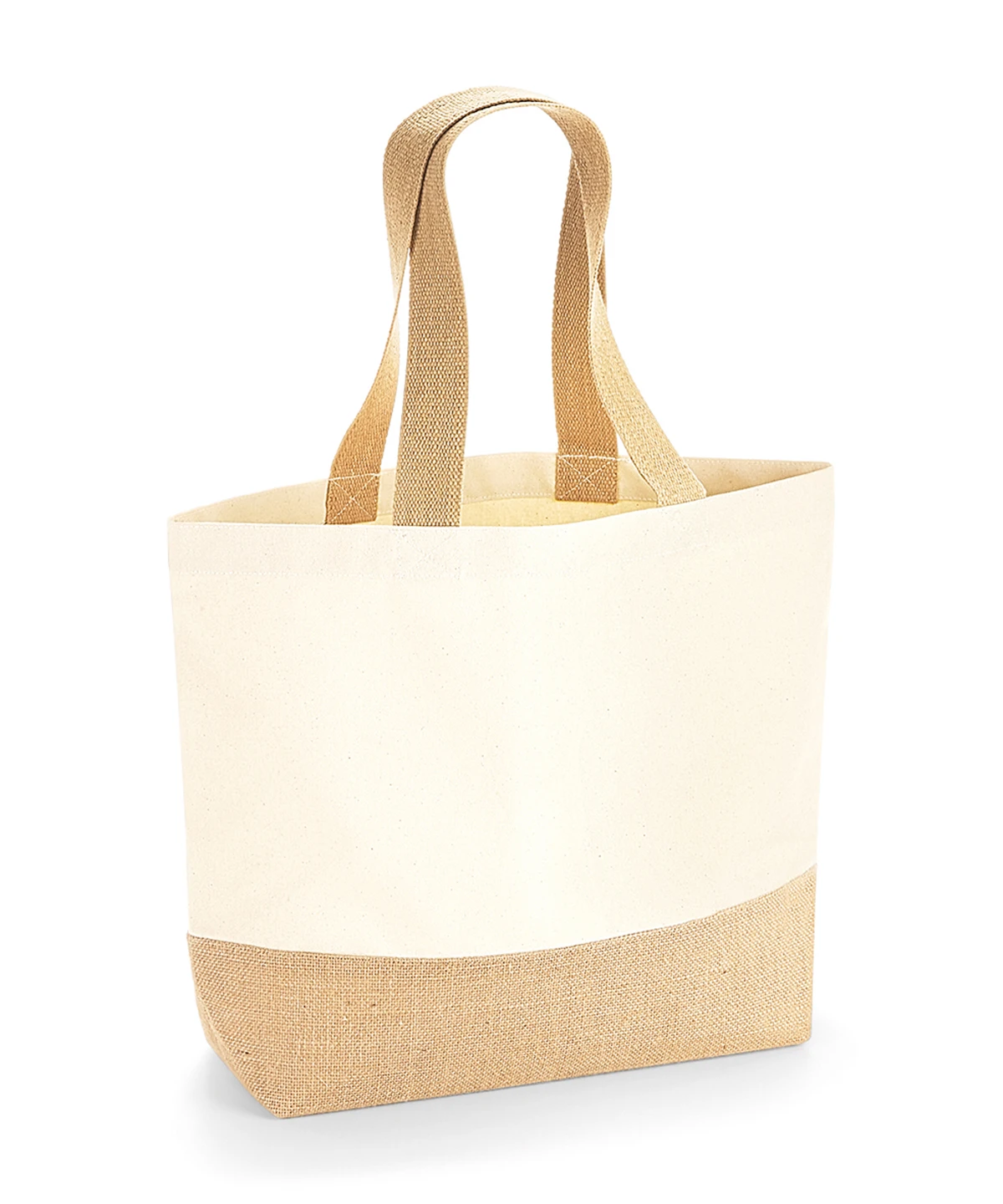 Westford Mill Jute base canvas tote
