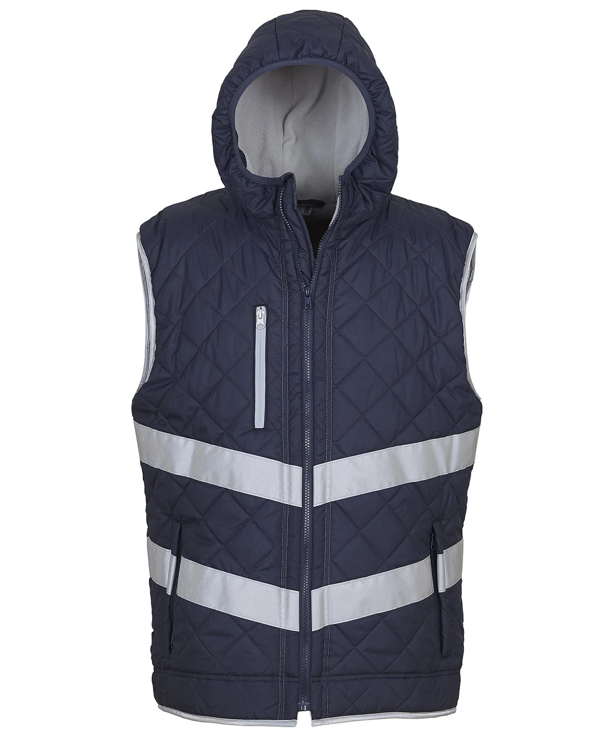 Yoko Hi-vis Kensington hooded gilet (HV007)