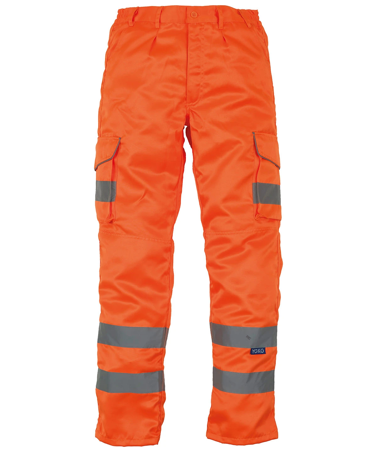 Yoko Hi-vis polycotton cargo trousers with kneepad pockets (HV018T/3M)