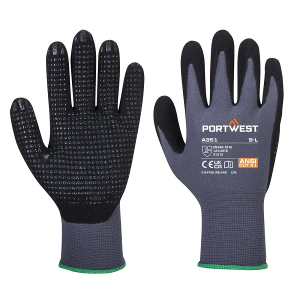Portwest Grip 15 Nitrile Sandy Dotted Glove