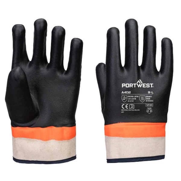 Portwest Grip PVC Sandy Double Dipped Glove
