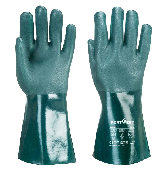 Portwest Chem 350 PVC Double Dipped Gauntlet