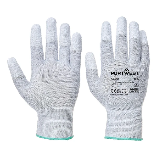Portwest ESD 13 PU Fingertip Essential Multipack (Pk12)