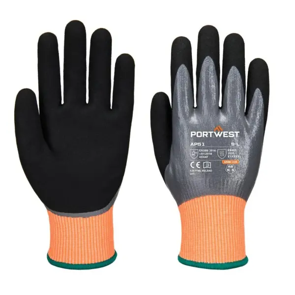 Portwest  Cut F15 Nitrile Aqua Glove