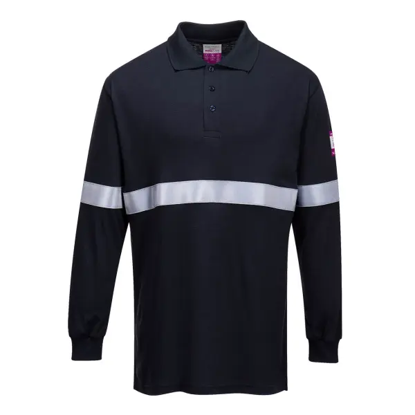 Portwest Modaflame Knit FR Long Sleeve Polo Shirt