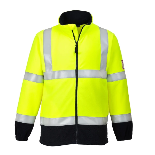 Portwest Modaflame Fleece Hi-Vis Contrast FR Jacket