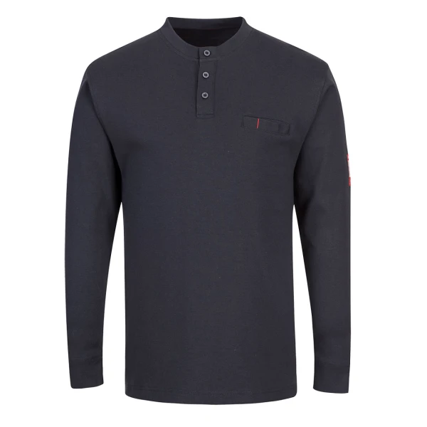 Portwest Bizflame Knit FR Long Sleeve Henley