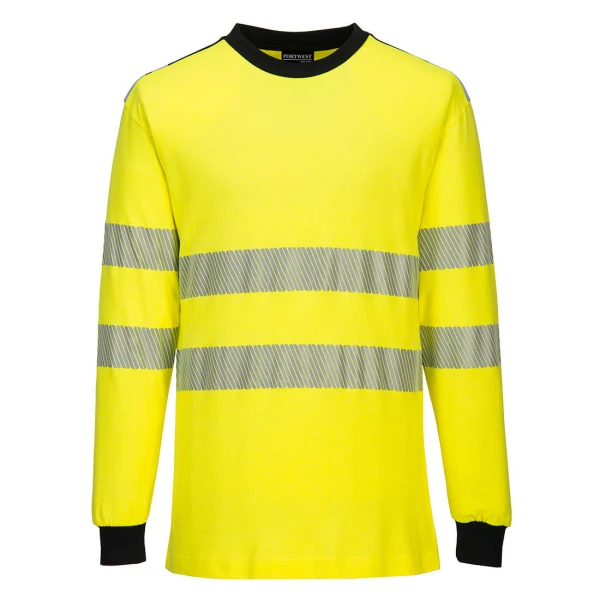 Portwest PW3 Modaflame Knit Hi-Vis FR Long Sleeve T-Shirt