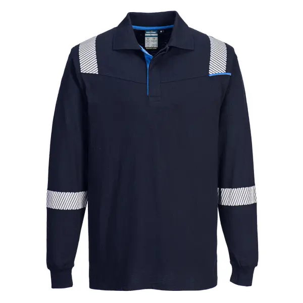 Portwest WX3 Modaflame Knit FR Long Sleeve Polo Shirt