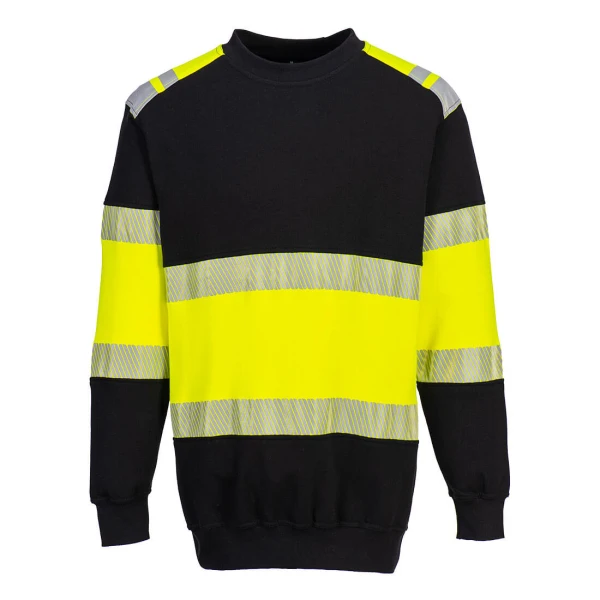 Portwest PW3 Modaflame Knit Hi-Vis Class 1 FR Sweatshirt