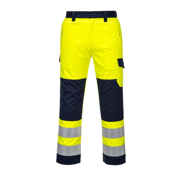 Portwest Modaflame Work Hi-Vis Multi-Norm Contrast FR Trousers