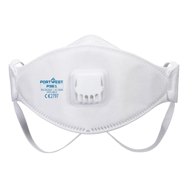 Portwest Trifold Valved Dolomite FFP3 Respirator (Pk10)