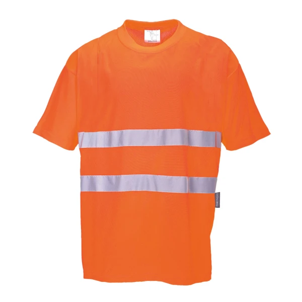 Portwest Hi-Vis Cotton Comfort T-Shirt S/S