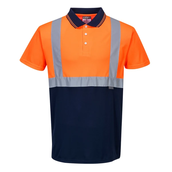 Portwest Hi-Vis Contrast Polo Shirt S/S