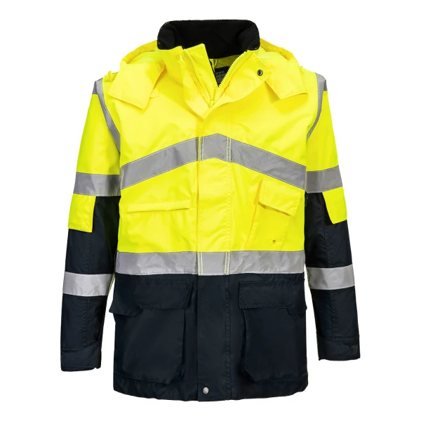 Portwest Hi-Vis Breathable Contrast Rain Jacket