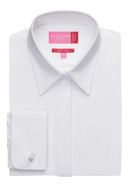 Brook Taverner Villeta Blouse Cotton Herringbone