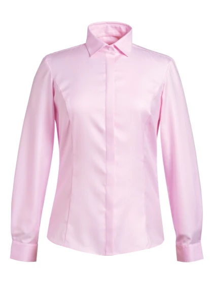 Brook Taverner Prosecco Blouse Cotton Herringbone