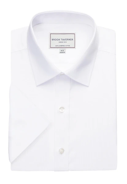 Brook Taverner Milano S/S Slim Fit Non-Iron Shirt