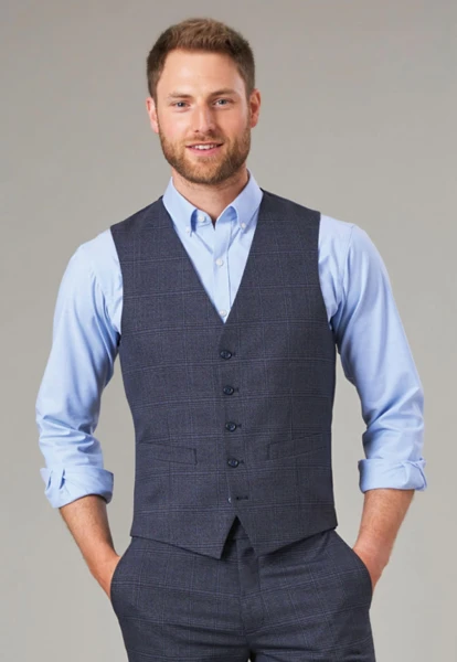 Brook Taverner Emilio Check Waistcoat
